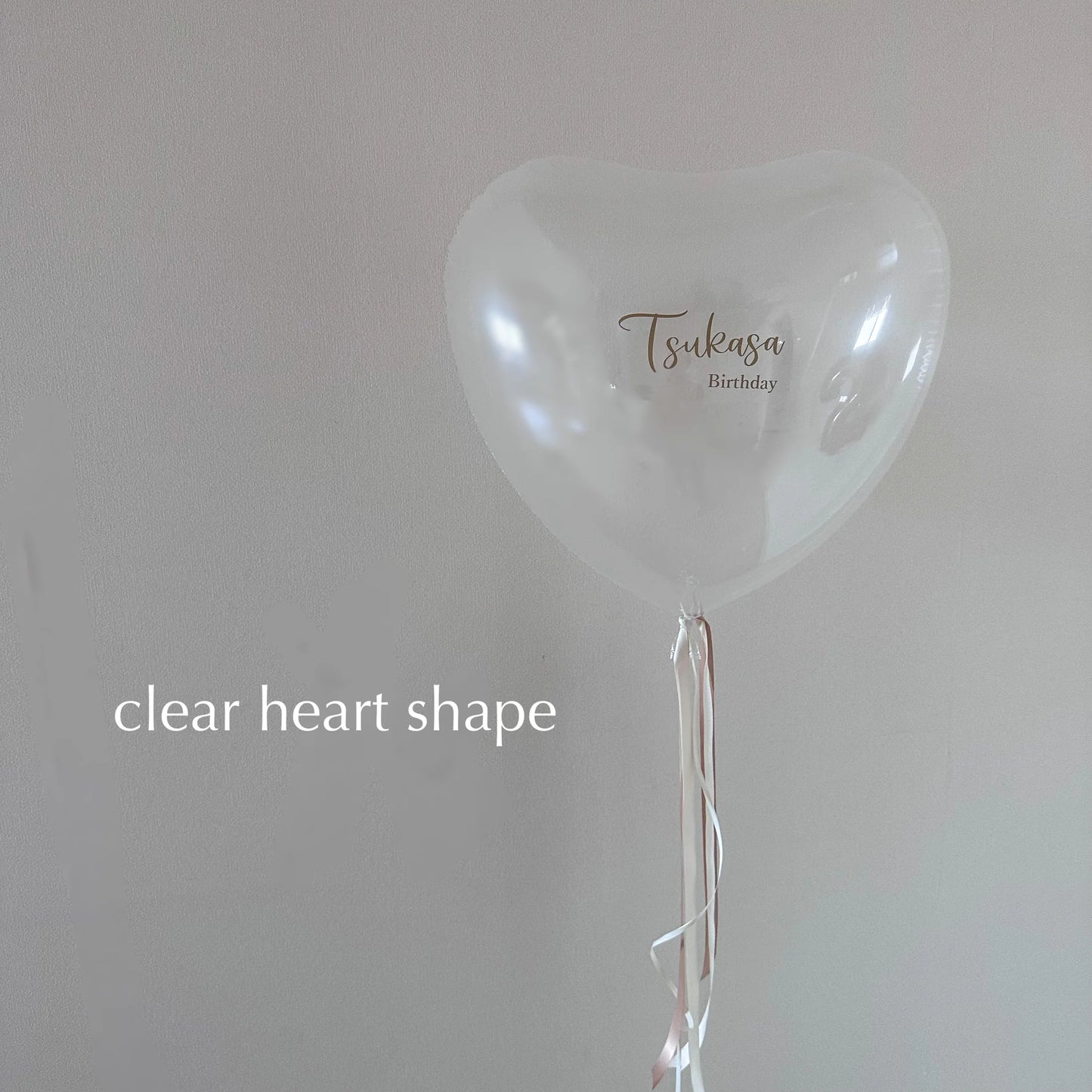 再入荷【 clear heart shape 】