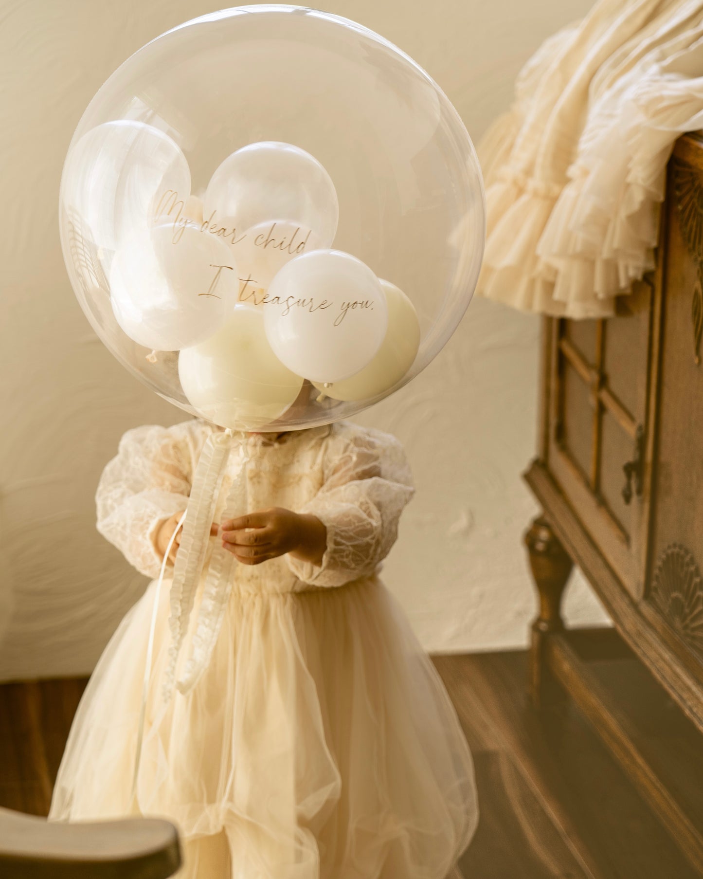 【bubble balloon】peach cream
