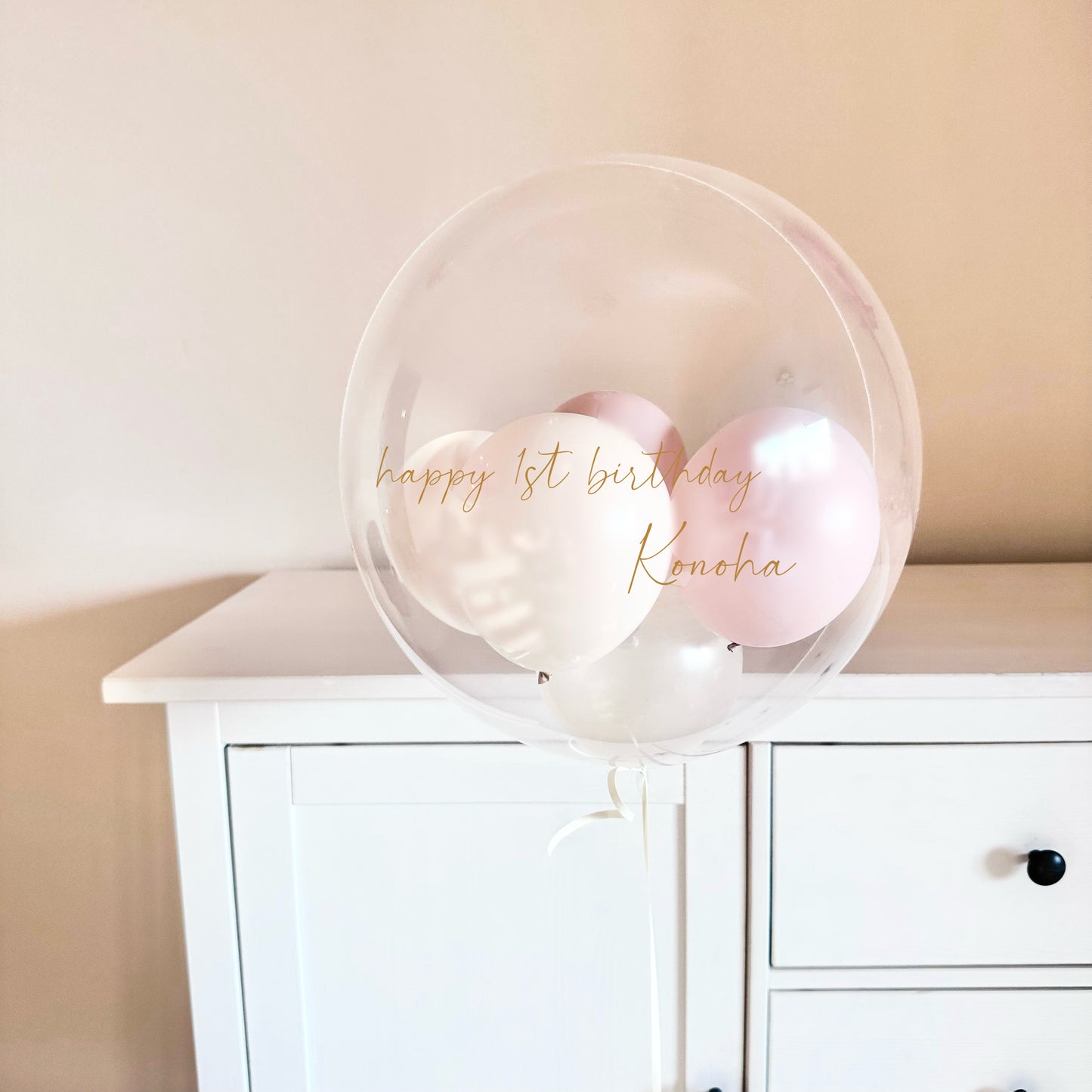 【bubble balloon】smoky pink
