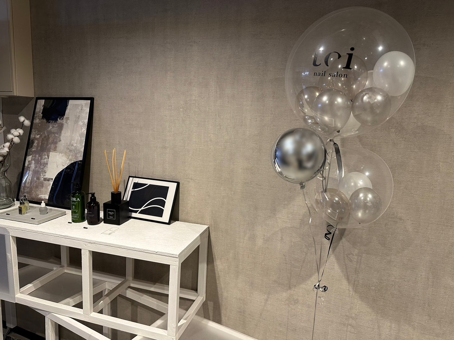 【bubble bouquet】silver grey