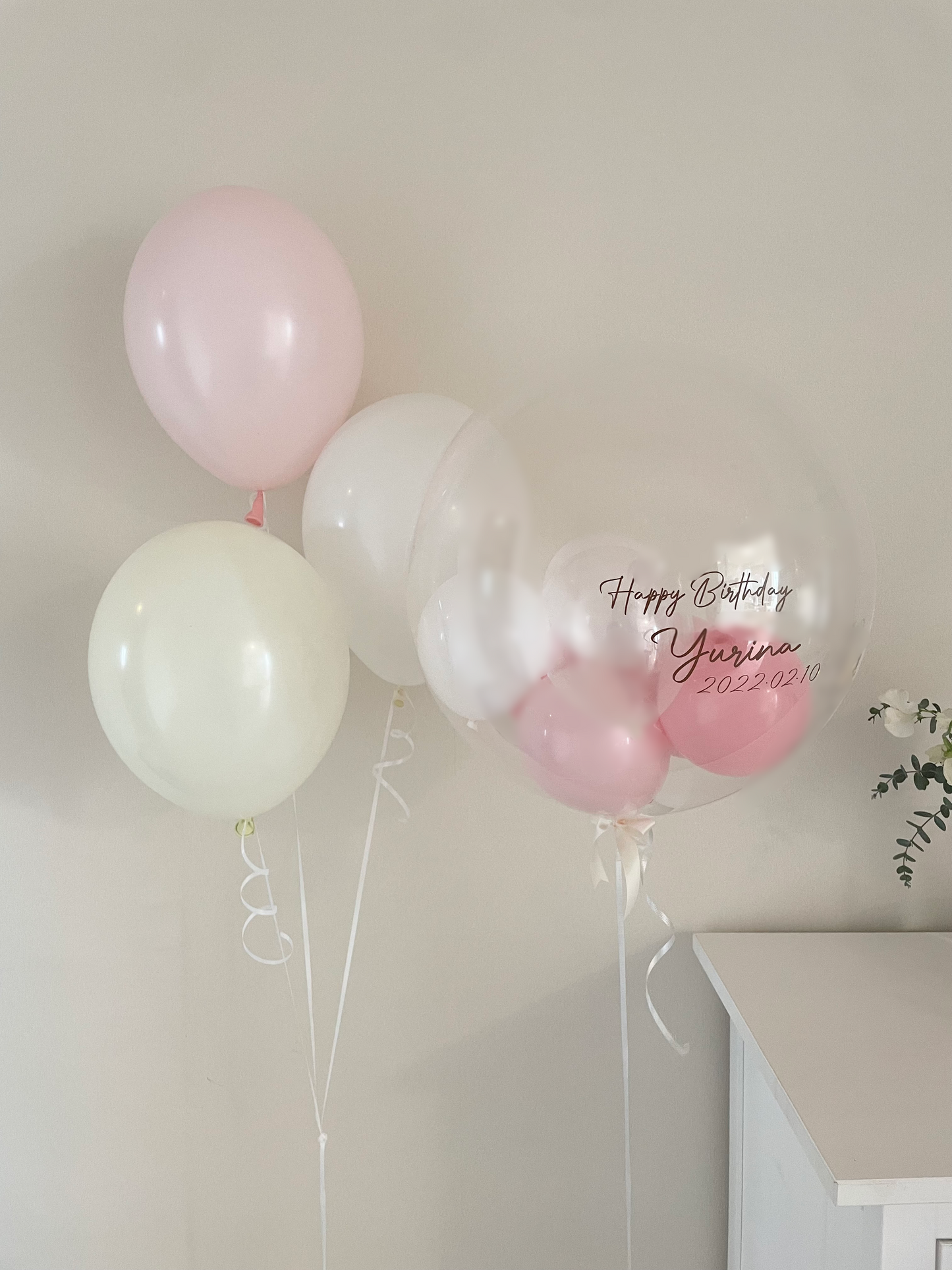 【bubble balloon】sakura pink