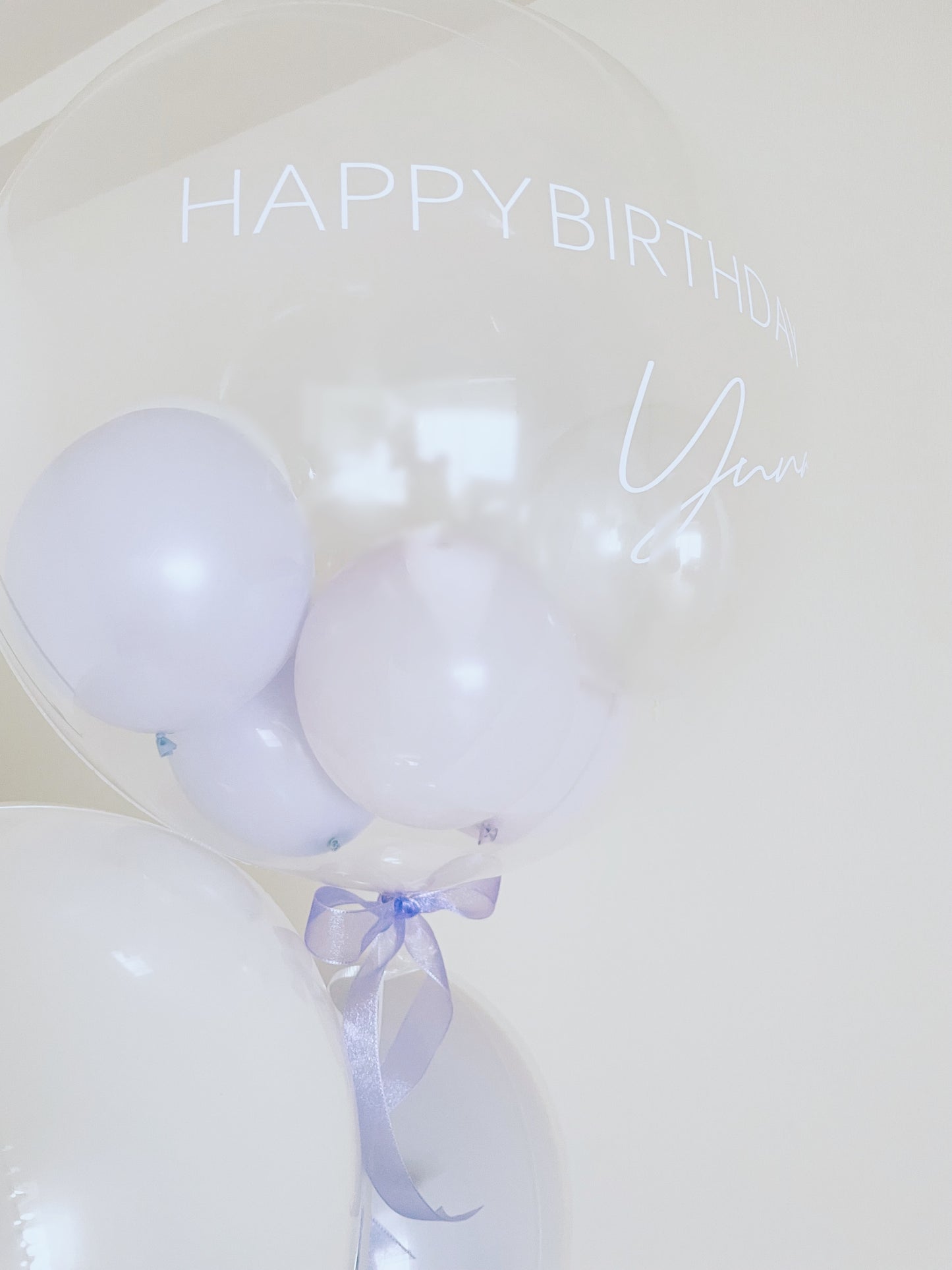 【bubble bouquet】lilac × white