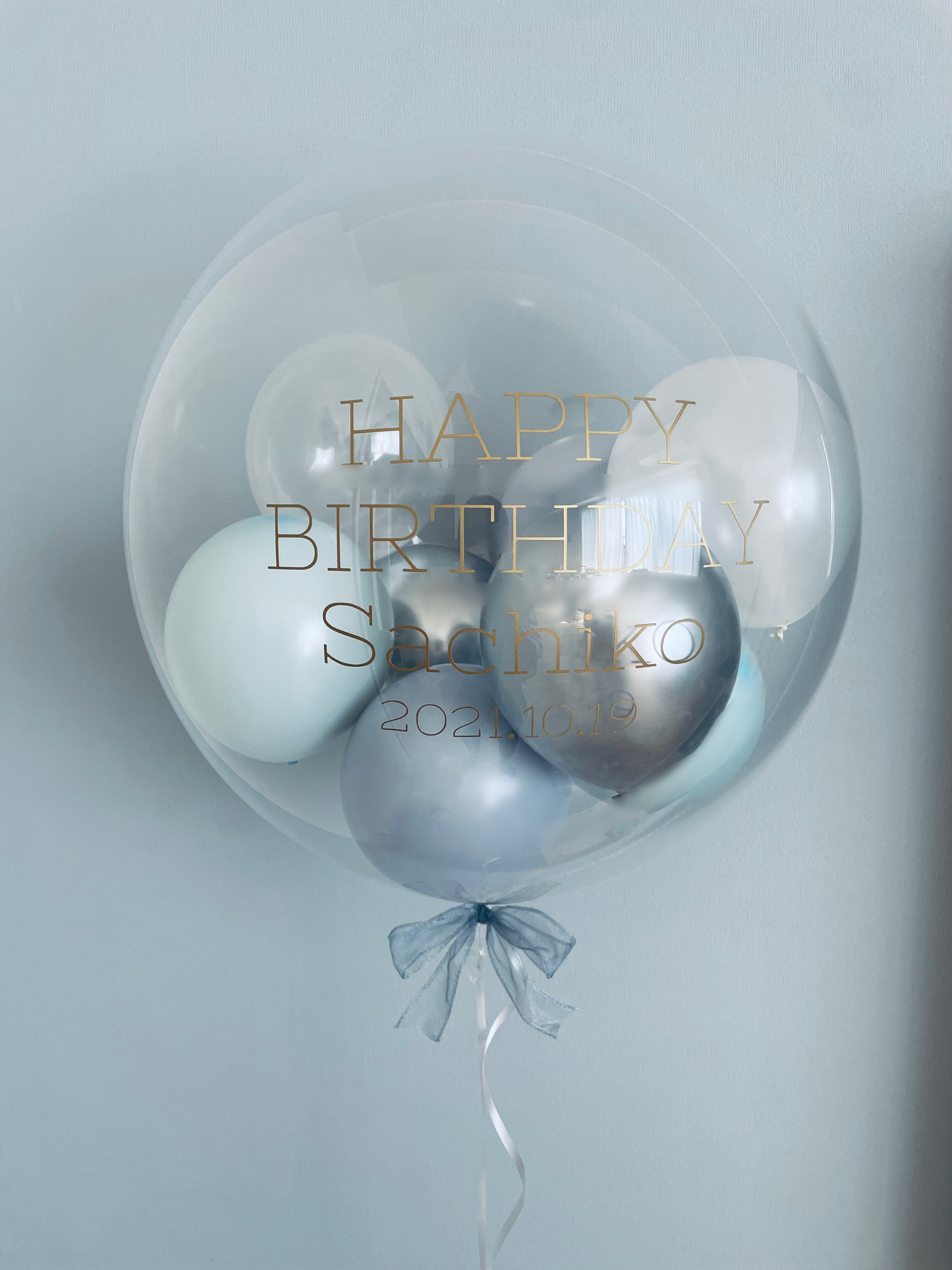 【bubble balloon】ice blue