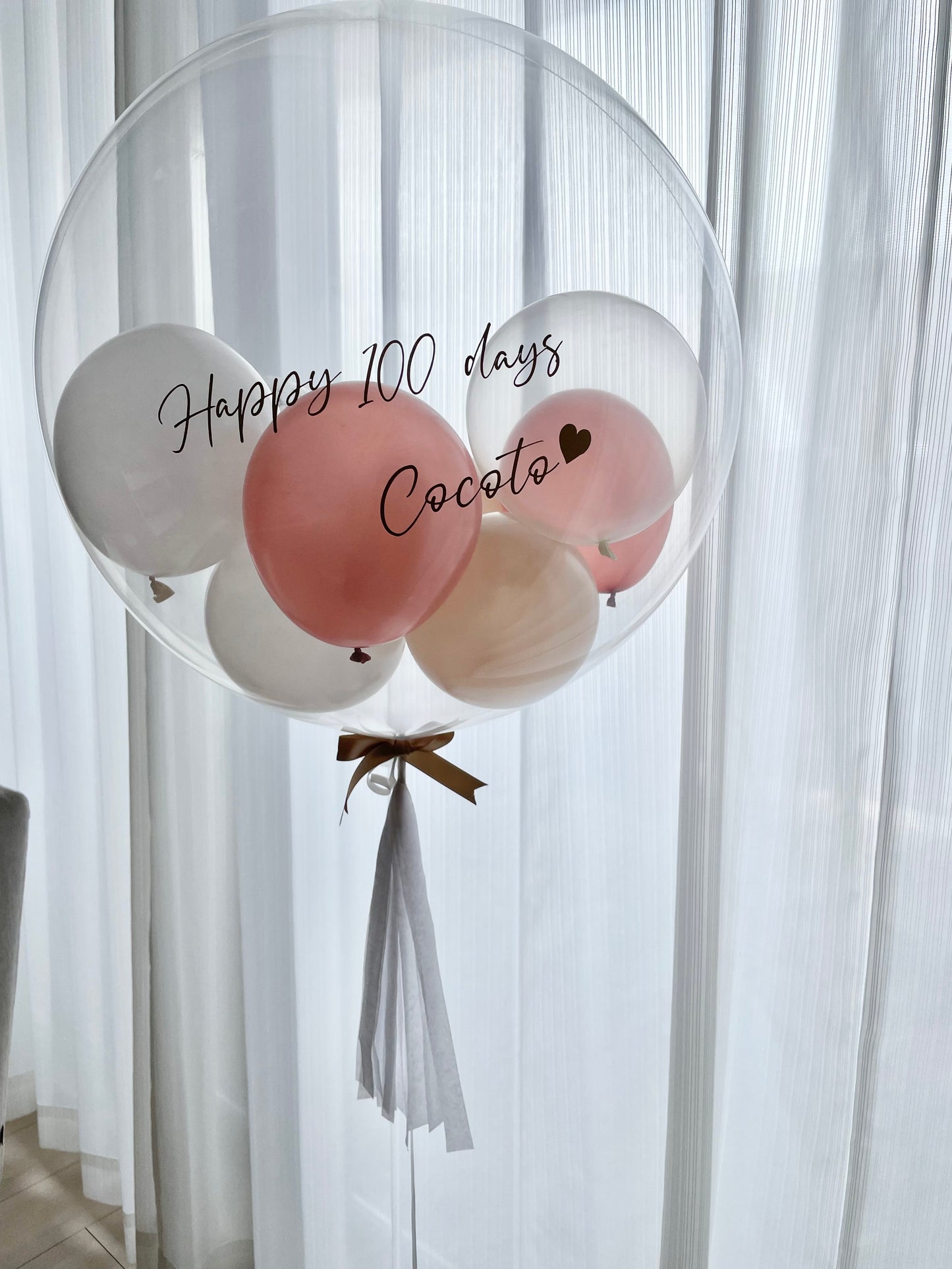 【bubble balloon】rose cream