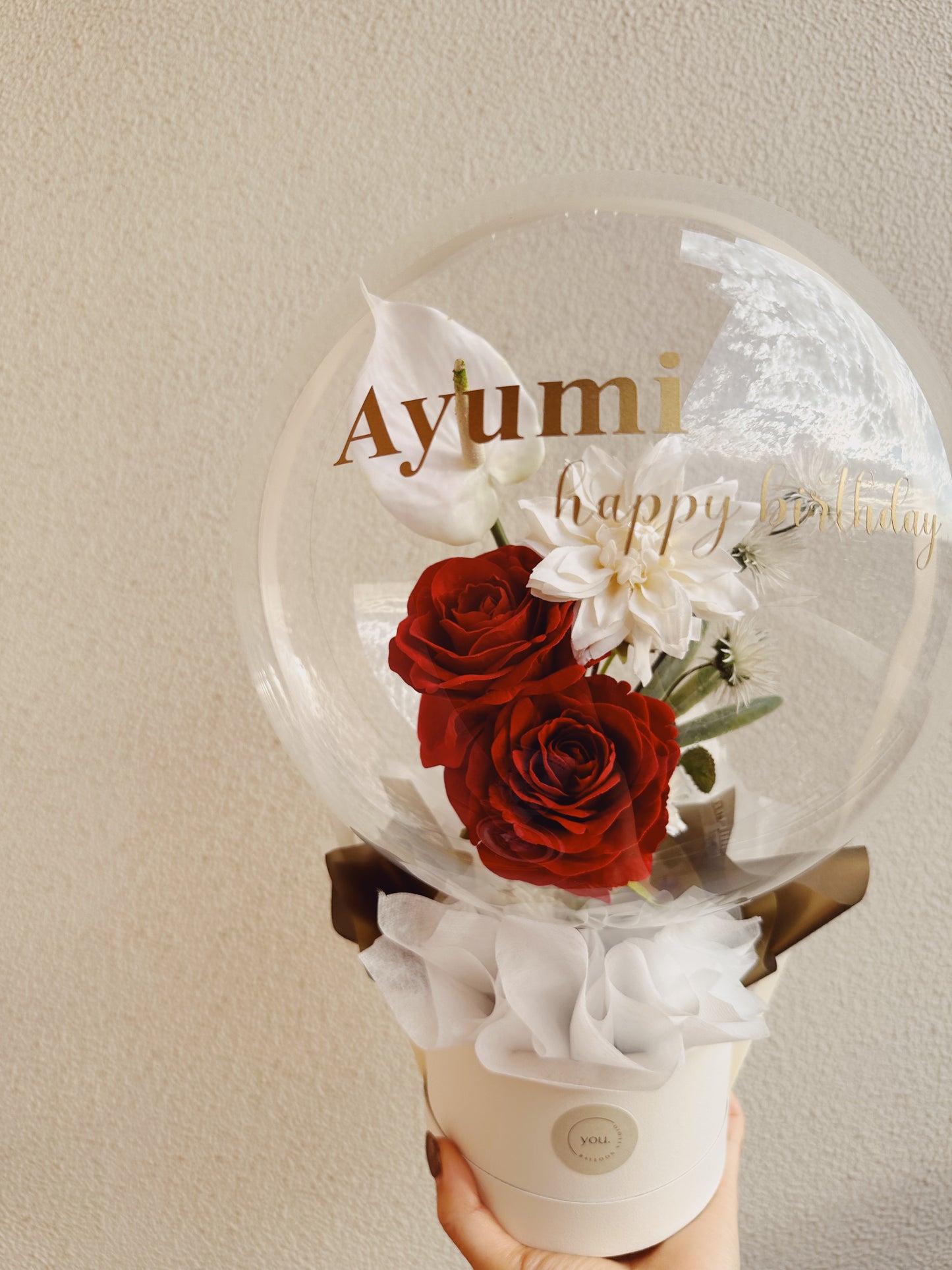 【bouquet BOX】red rose (M)