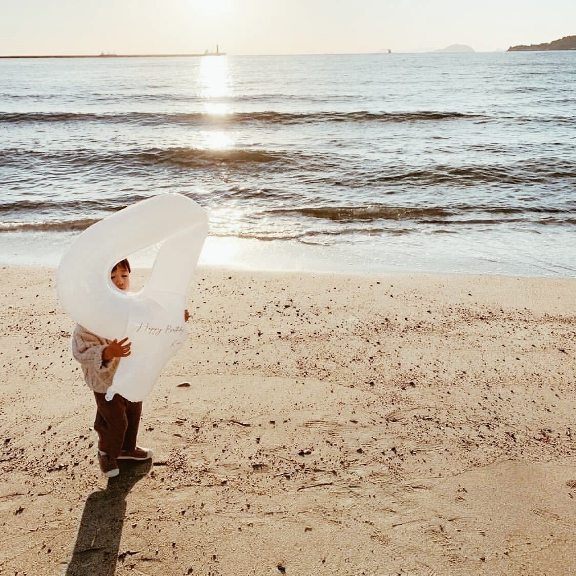 【number shape 90cm】white