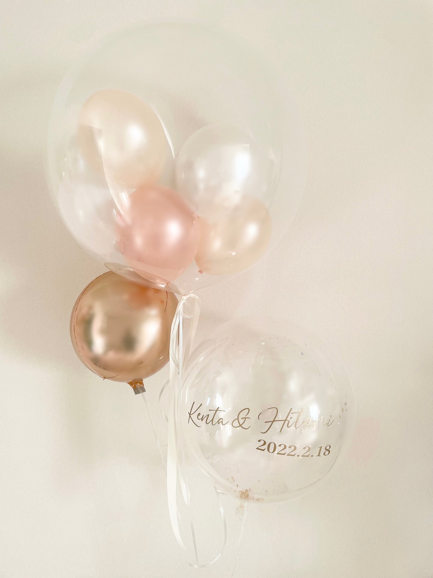 【bubble bouquet】rose × peach