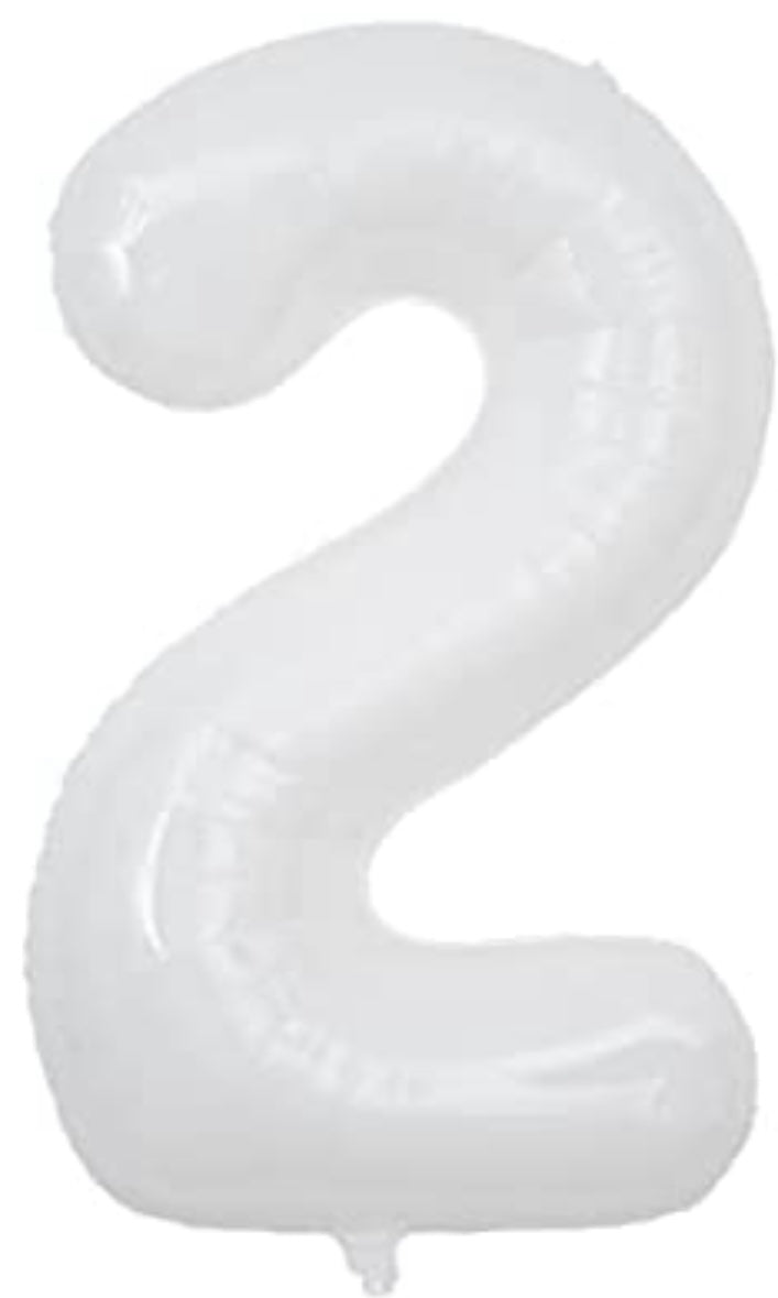 【number shape 90cm】white