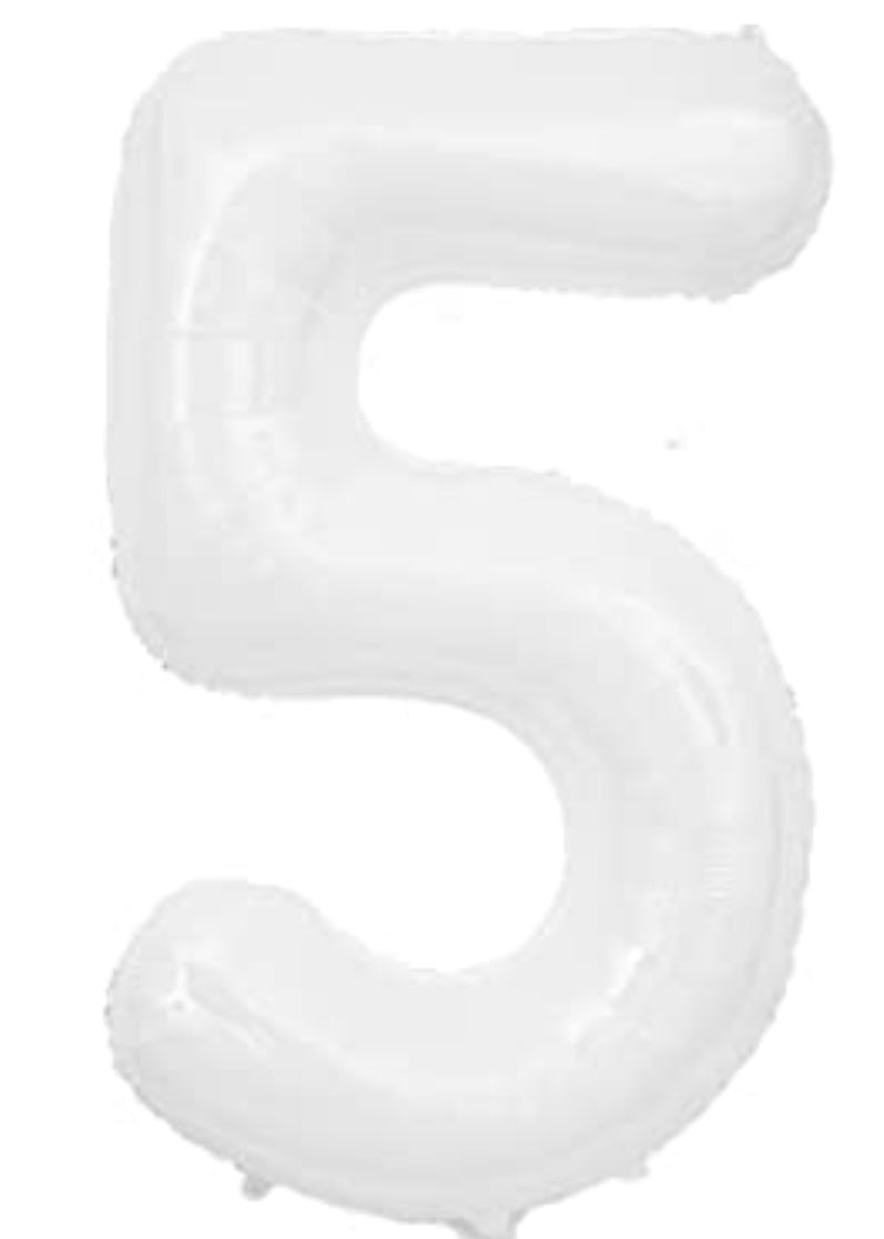 【number shape 90cm】white