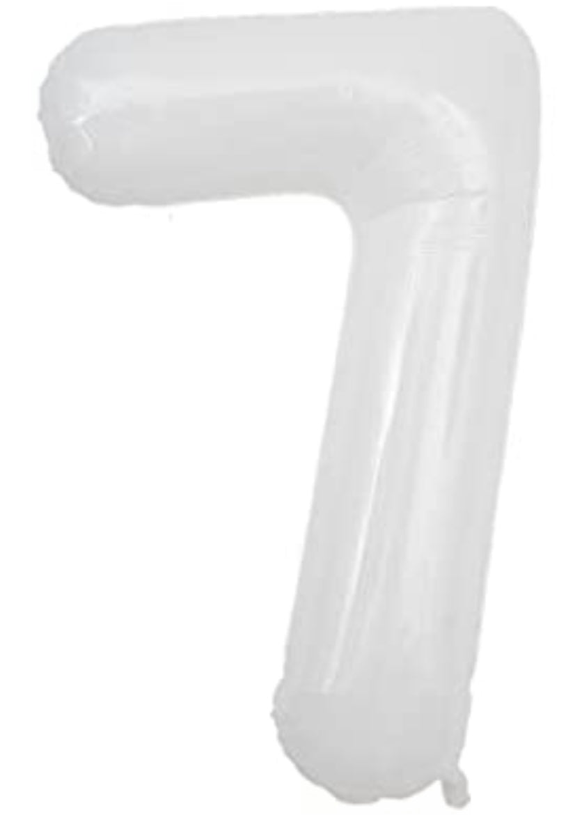 【number shape 90cm】white