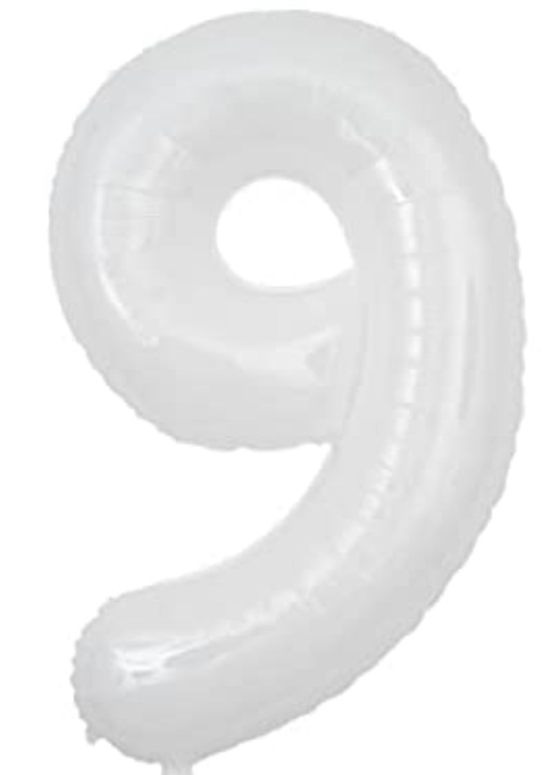 【number shape 90cm】white