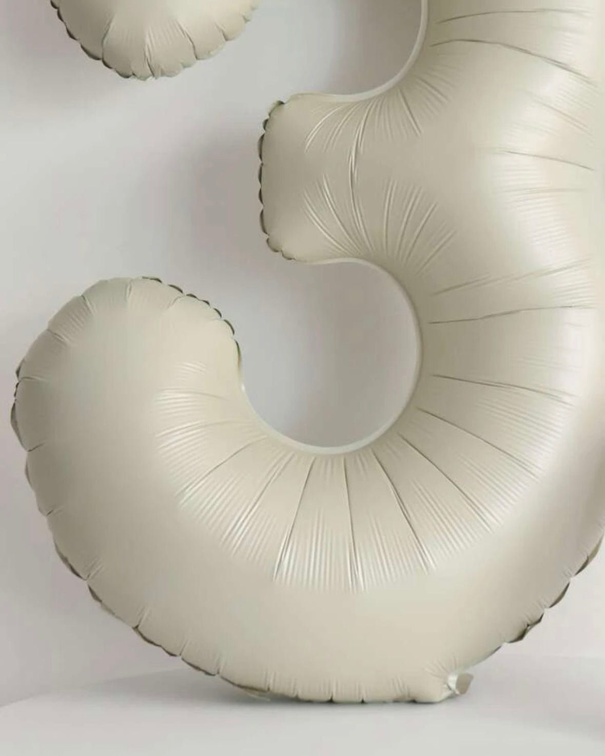 【number shape 60cm】Ivory