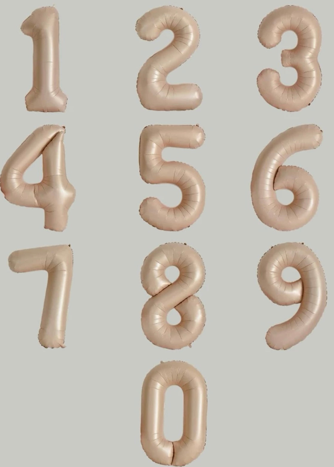 【number shape 90cm】Apricot