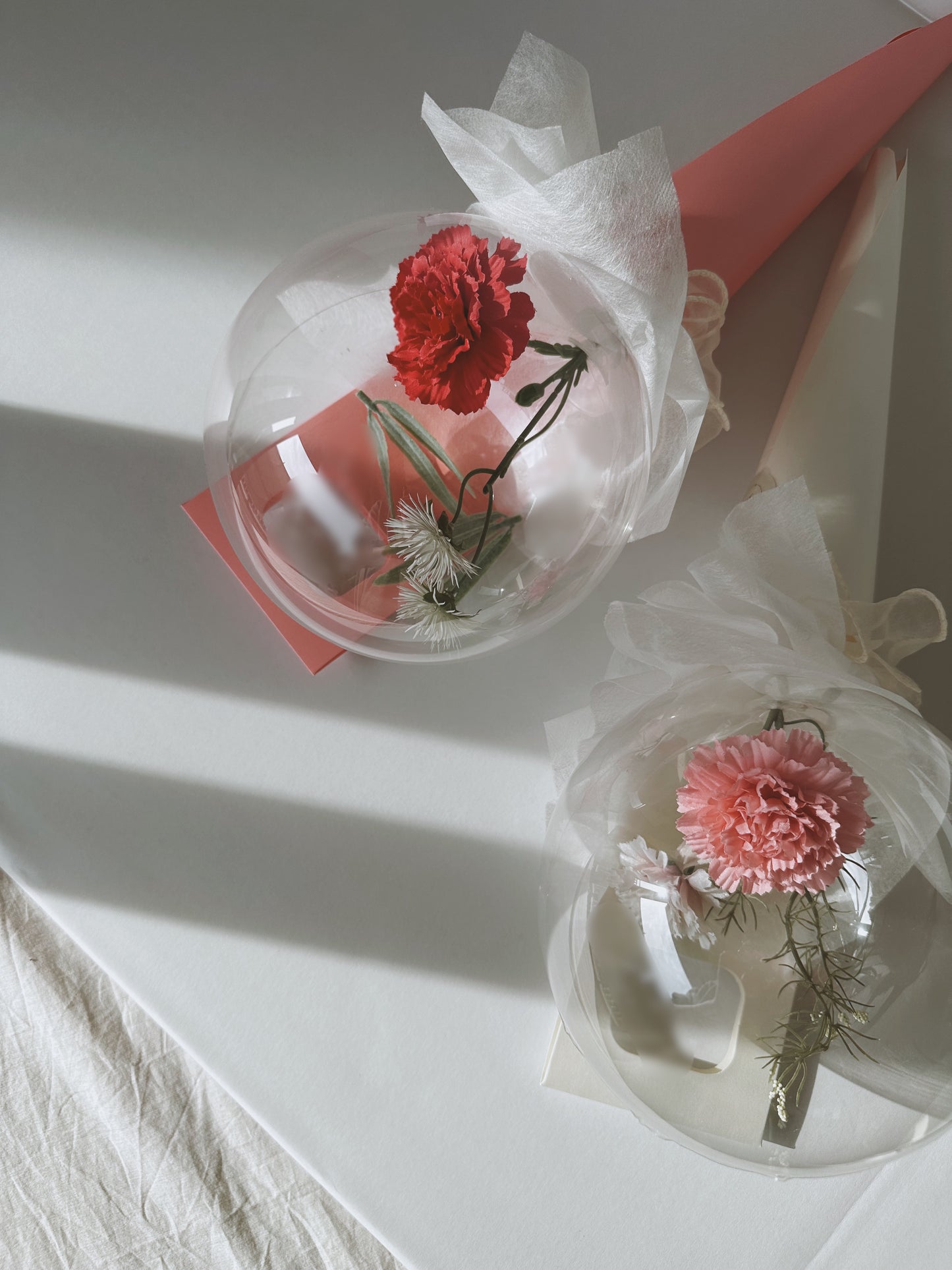 【hand bouquet】carnation aqua