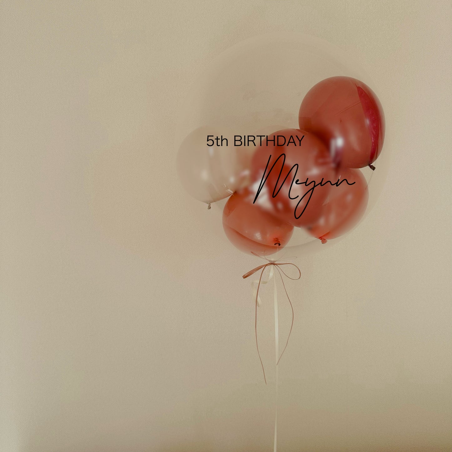 【bubble  balloon】terracotta