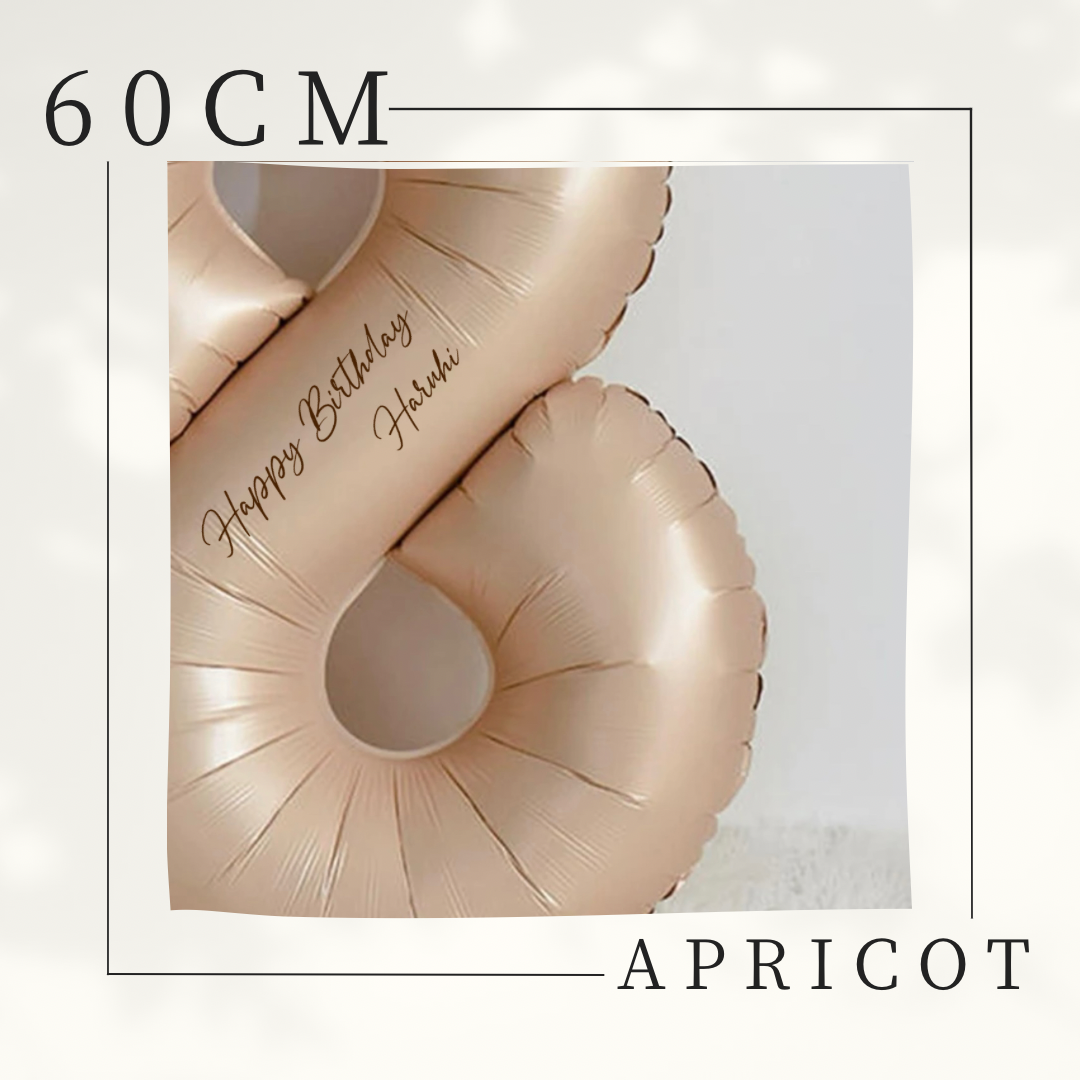 【number shape 60cm】Apricot