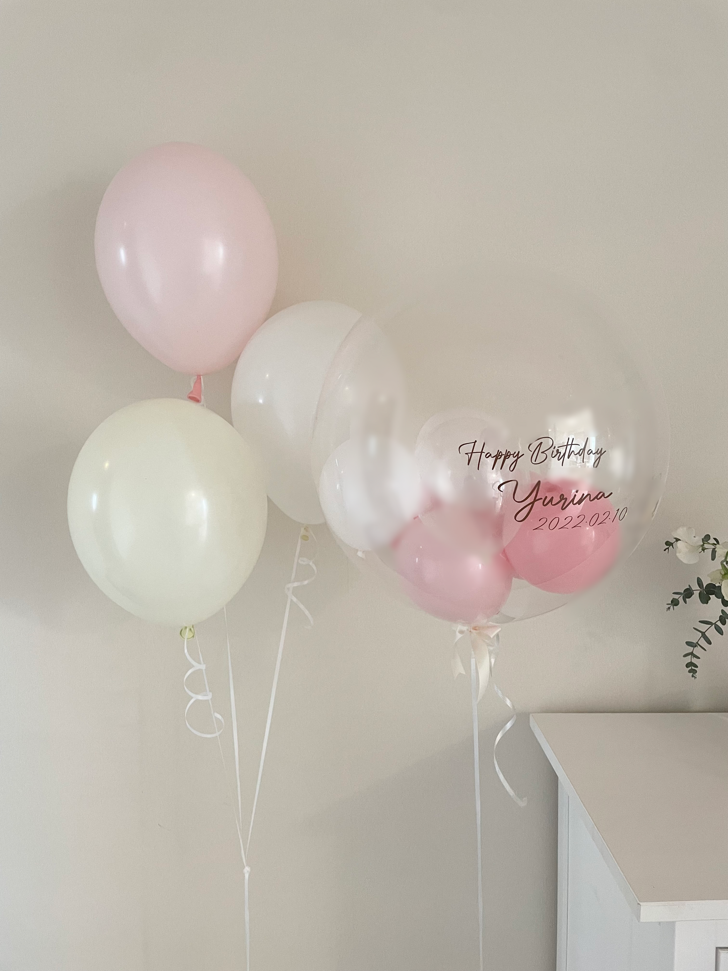 【bubble  balloon】sakura pink