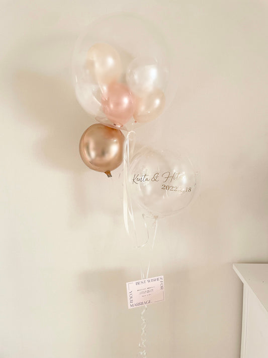 【bubble bouquet】rose × peach