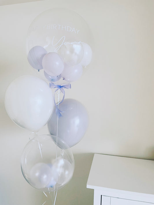 【bubble bouquet】lilac × white