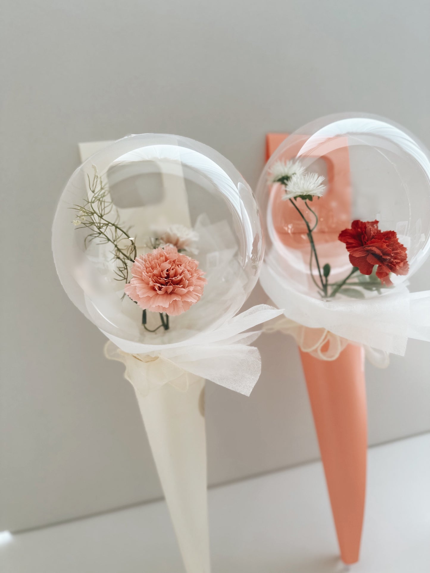 【hand bouquet】carnation aqua